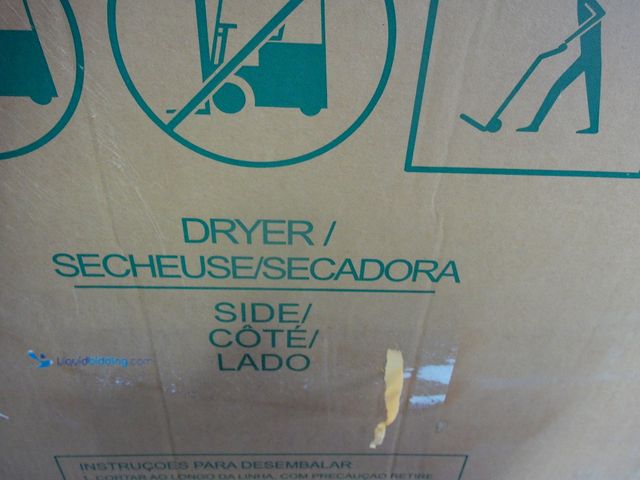 Lot 49-1549466 - Hotpoint 6.2 cu. ft. vented Electric Dryer in White with Auto Dry, Model # HTX26EASWWW, Unused, Unab...