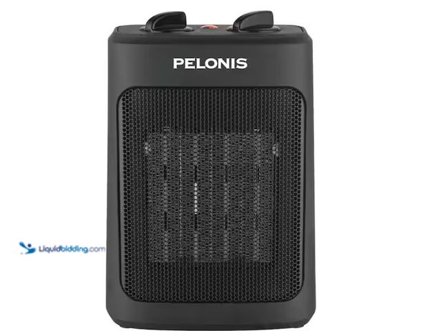 Lot 49-1622505 - Pelonis 1500-Watt 9 in. Electric Personal Ceramic Space Heater with Thermostat, Model # CH1001, Slig...