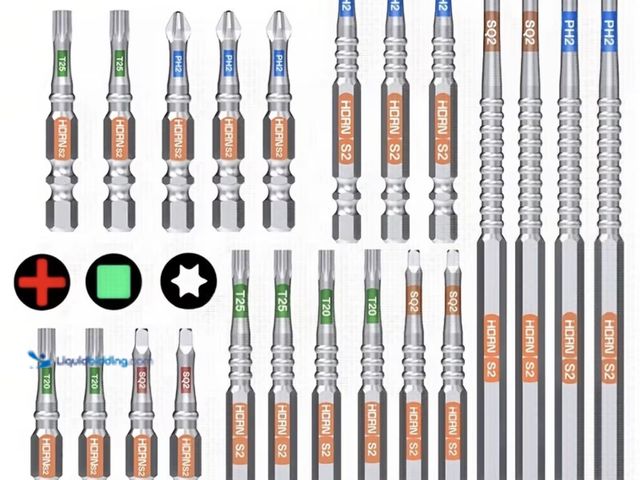 Lot 49-1816645 - New 22pcs Magnetic Screwdriver Bit Set - S2, 1/ 4"quick, connect Shank, PH2, SQ2, T20 and T25 Bits, ...