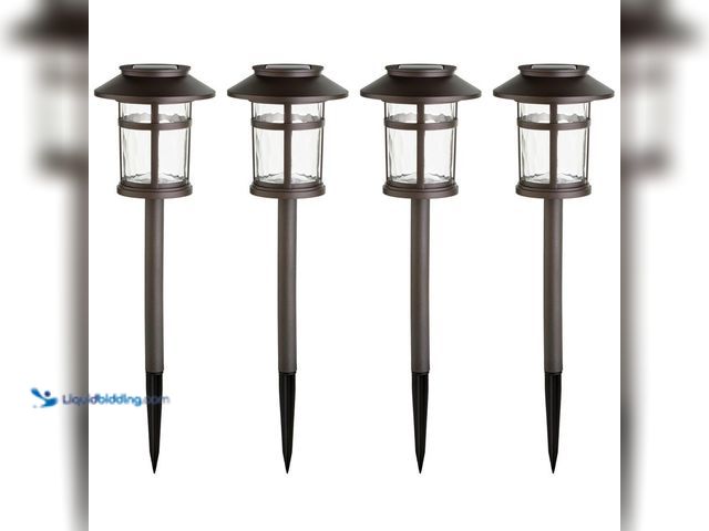 Lot 49-5453380 - Hampton Bay Duncan 10 Lumen Bronze LED Weather Resistant Outdoor Solar Path Light with Plastic Lens ...