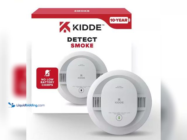 Lot 49-1515745 - Kidde 10-Year Battery Powered Smoke Detector with Photoelectric Sensor 21031466, Model # 21031466, N...