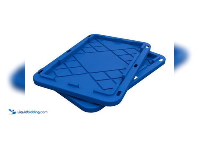 Lot 49-5542540 - Greenmade Storage Bin Lids (blue) Unused in a PK of 8