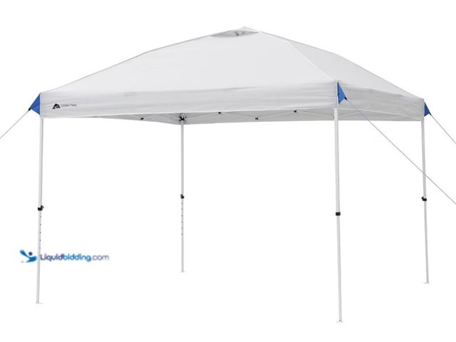 Lot 49-5543036 - Ozark Trail 10x10 Instant Pop Up Canopy Tent with Simple Push Setup – Straight Leg Pop-Up Tent for T...
