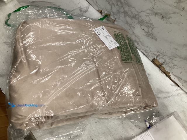 Lot 49-5551722 - Topfinel Large Fabric Window Curtain (tan) Unused
