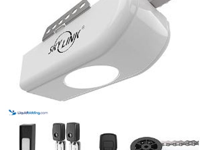 Lot 49-3461925 - ATOMS ATR-1611C By Skylink 1/2HPF Garage Door Opener with Extremely Quiet DC Motor, Chain Drive, Mod...