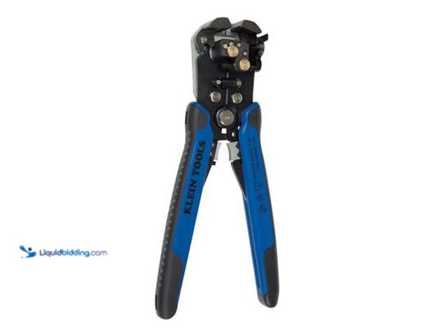 Lot 49-5539841 - Klein Tools 8-1/4 in. Self-Adjusting Wire Stripper and Cutter for 10-20 AWG, 12-22 AWG, 12/2 and 14/...