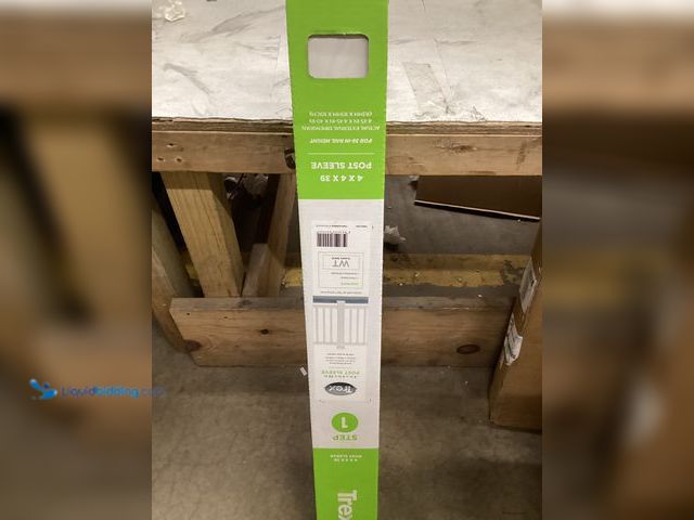 Lot 49-3564208 - 4 In. X 4 In. X 39 In. White Composite Post Sleeve For Decks And Fencing Unused