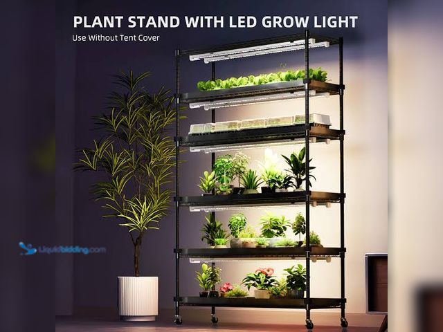 Lot 49-3565095 - Plant Stand with Grow Light. Unused