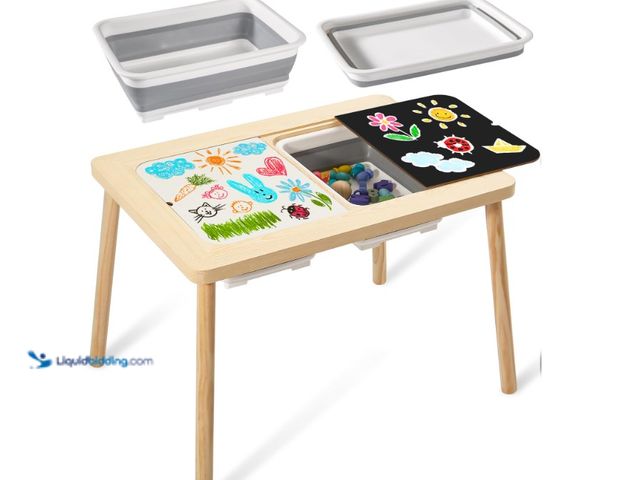 Lot 49-1624309 - Purelax 5 in 1 Sensory Table for Children, Lightweight Sand Table for Toddlers, Indoor Art Table Wit...
