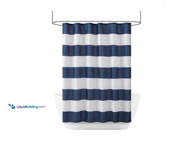 Lot 49-1534983 - (2) Urban Habitat 13-Pieces Printed 70 in. W x 72 in. L Polyester Shower Curtain Plus Hooks Set in W...