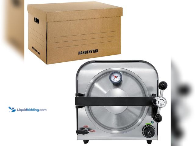 Lot 49-5482019 - HANBENYTEX 14L Lab Autoclave Sterilizers,Compact High Pressure Steam Sterilizer Machine Suitable for...