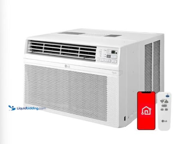 Lot 49-5552961 - 12,000 BTU Smart Wi-Fi Enabled Window Air Conditioner | Cools Up To 550 sq. ft.. LW1223ERSM. Unused ...