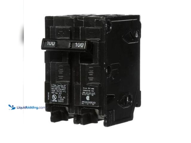 Lot 49-5559591 - Siemens 100-Space Amp Double-Pole Type QP Circuit Breaker. Model # Q2100P. Unused