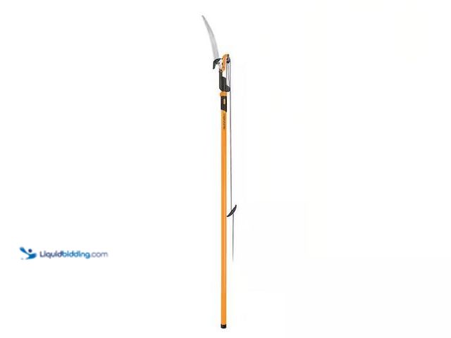 Lot 49-1548069 - Fiskars PowerLever 1-1/8 in. Cut Capacity Steel Saw Blade 15 in. Fiberglass Pole 14 ft. Tree Pruner ...