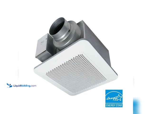Lot 49-1517284 - Panasonic Whisper Choice DC Pick-A-Flow 80/110 CFM Ceiling Bathroom Exhaust Fan with Flex-Z Fast Bra...