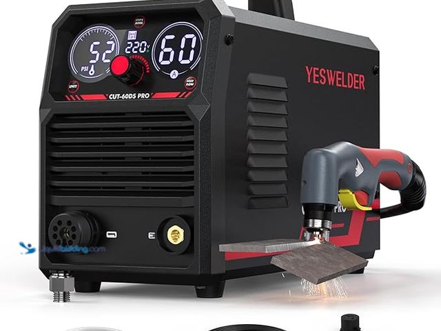 Lot 49-3482715 - YESWELDER Plasma Cutter 60Amp Non-High Frequency Non-Touch Pilot Arc, Digital Display DC Inverter 11...