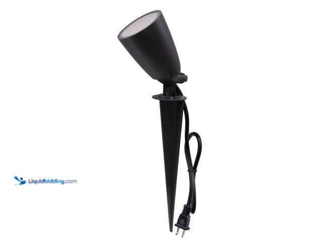 Lot 49-3563630 - Line Voltage Bronze LED Landscape Flood Light with Spike (4pack) New
