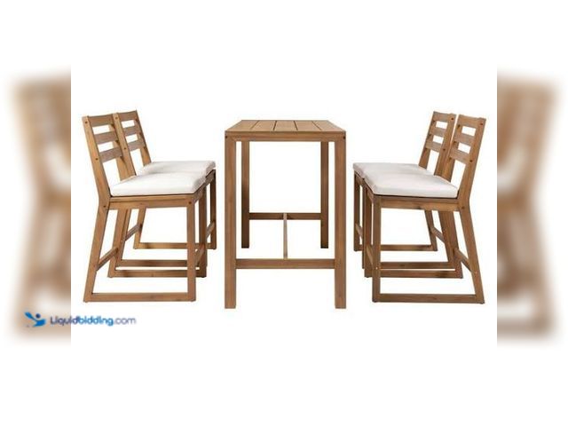 Lot 49-5549725 - Harper & Bright Designsocha Acacia Wood Outdoor Dining Table. Model # XWHW016AAP, unused