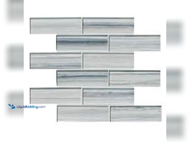 Lot 49-5411754 - MSI Malta Cliffs Subway 12 in. x 12 in. x 0.31 in. Glass Mesh-Mounted Mosaic Wall Tile (9.7 sq. ft/C...