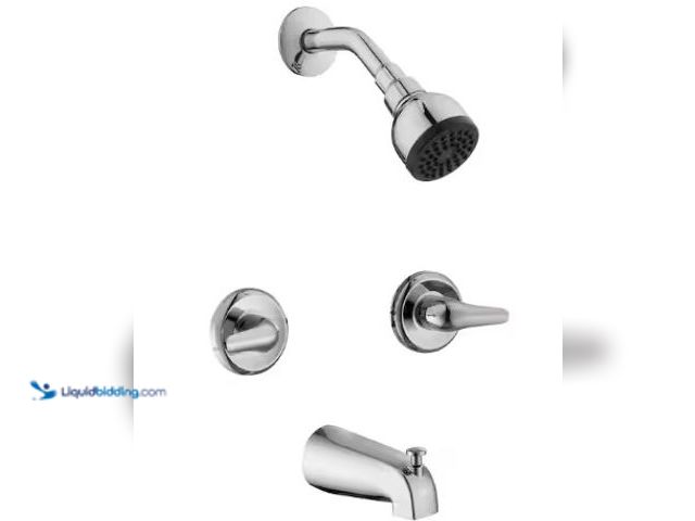 Lot 49-3631211 - Glacier Bay Aragon Double Handle 1-Spray Tub and Shower Faucet 1.8 GPM in Chrome (Valve Included), M...
