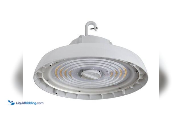 Lot 49-5454326 - Metalux 13 in. Round 400-Watt Equivalent Integrated LED White High Bay Light Model # HBRC2L3 item is...