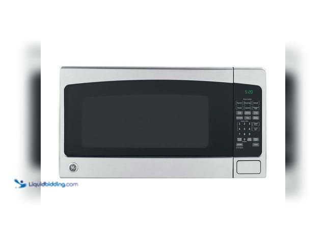 Lot 49-3528568 - GE
2.0 cu. ft. 1200-Watt Countertop Microwave in Black Stainless Steel Unused