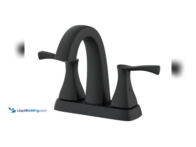 Lot 49-3512414 - Glacier Bay
Calandine 4 in. Centerset 2-Handle Bathroom Faucet with Drain Kit Included in Matte Bla...