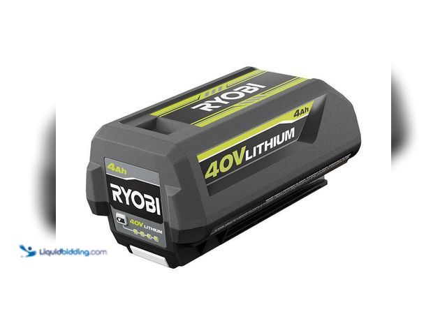 Lot 49-5548822 - RYOBI 40V Lithium-Ion 4.0 Ah Battery Model # OP4040A1 NEW. CHARGER NOT INCLUDED.