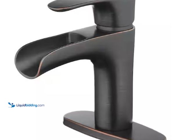 Lot 49-1625632 - Tosca Single Hole Single-Handle Bathroom Faucet in Oil-Rubbed Bronze, Model # H07L-412-ORB, Unused, ...