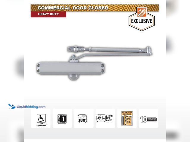 Lot 49-5406767 - Universal Hardware Size 1-5 Heavy Duty Commercial Door Closer - 3 Mounting Styles - ANSI Grade 1, UL...