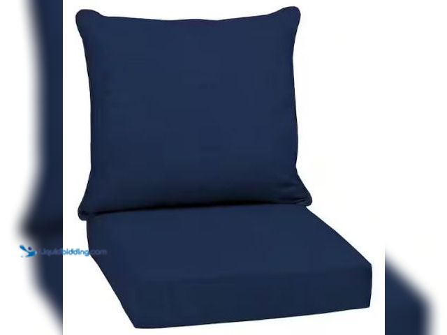 Lot 49-1625483 - Lot of (2) ARDEN 24 in. x 24 in. 2-Piece Deep Seating Outdoor Lounge Chair Cushion in Sapphire Blue ...