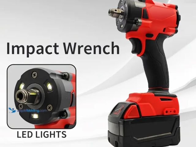Lot 49-1816635 - New 1/2" Impact Wrench compatible with Milwaukee M 18 batteries not a Milwaukee product