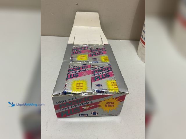 Lot 49-1835317 - Other 1991 NFL PACIFIC PRO FOOTBALL PLUS WAX PACK BOX OF 24 PACKS ALL SEALED #COINS0723