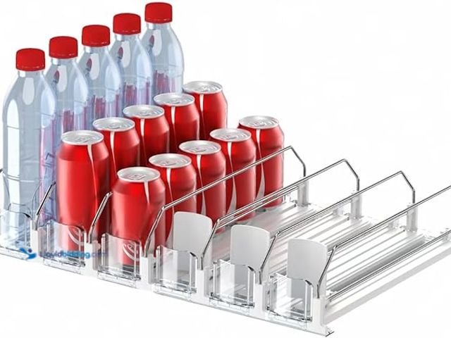 Lot 49-5433741 - Drink Organizer for Fridge,Self Pushing Fridge Drink Organizer,Automatic Drink Dispenser for Fridge-...