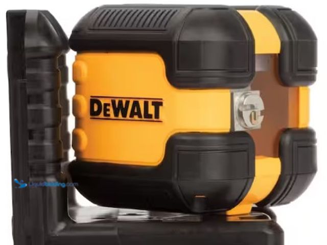 Lot 49-3631441 - DEWALT 55 ft. Green Self-Leveling Cross Line Laser Level with (2) AA Batteries & Case, Model # DW088...