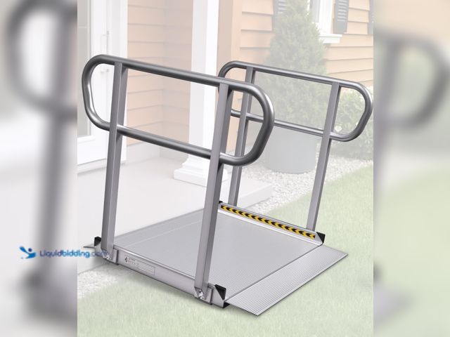 LiquidBidding - Lot 49-1836228 - 3FT Wheelchair Ramp with Handrails ...