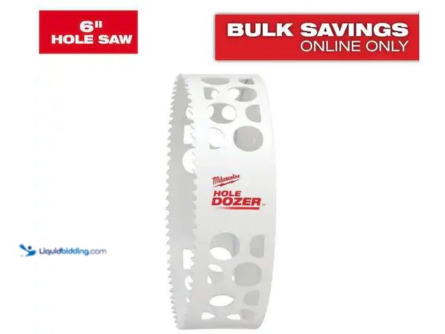 Lot 49-5551363 - Milwaukee
6 in. Hole Dozer Bi-Metal Hole Saw, Unused with scuffs