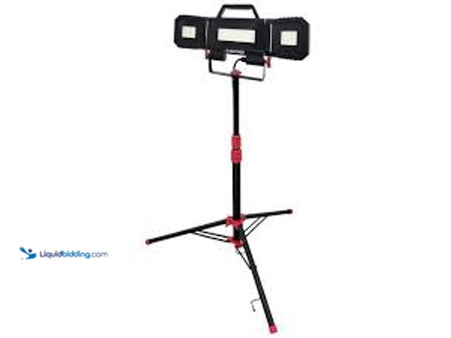 Lot 49-5448965 - Husky 7000-Lumen Multi-Directional LED Tripod Work Light. Model # DE002-H. Unused