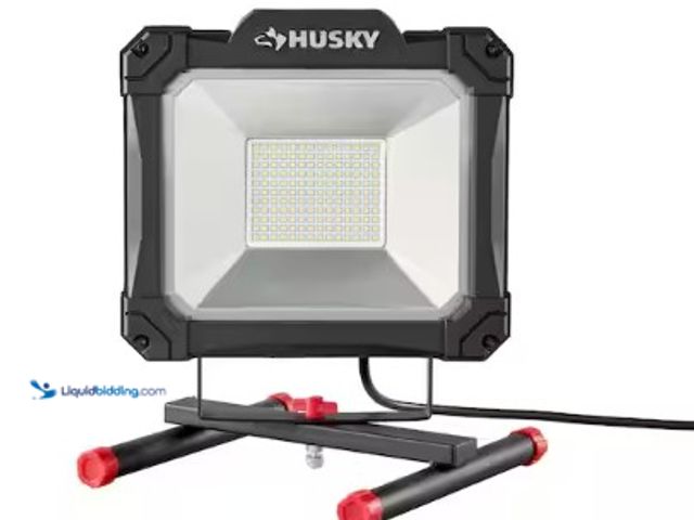 Lot 49-2022756 - Husky 12000 Lumens/6000 Lumens Portable LED Work Light, Model # HD12000DIM, MSRP $69.97, Slightly us...