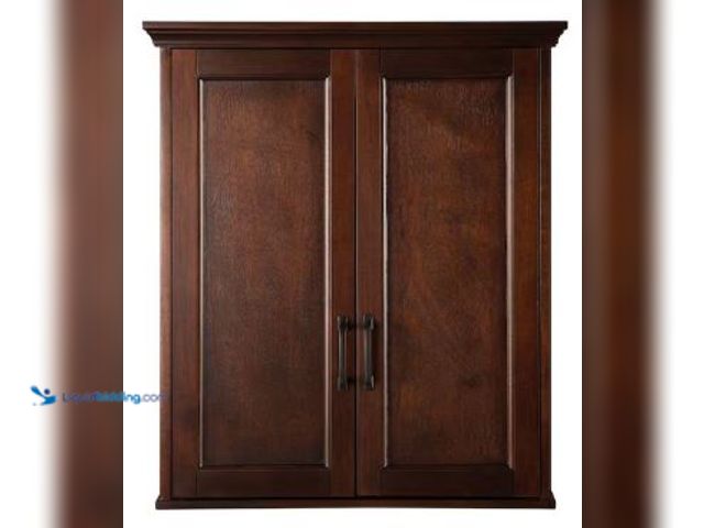 Lot 49-3518032 - Home Decorators Collection Ashburn 24 in. W x 8 in. D x 27 in. H Bathroom Storage Wall Cabinet in Ma...