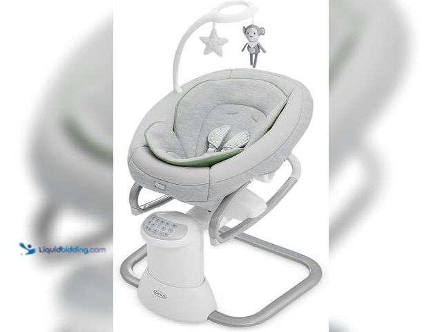 Lot 49-5409729 - Graco Soothe My Way with Removable Rocker, Madden - Versatile Baby Swing & Portable Rocker New