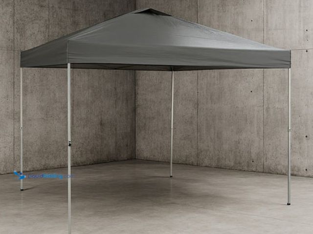 Lot 49-5552089 - Everbuilt 10 ft x 10 ft Grey Instant Canopy Pop Up Tent. Model #1012200227. Unused