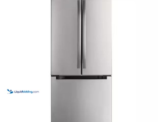 Lot 49-1630632 - Vissani 30 in. 18.4 cu. ft. Standard-Depth French Door Bottom Freezer Refrigerator in Fingerprint Re...