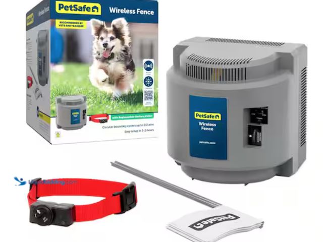 Lot 49-2000448 - PetSafe ½-Acre Wireless Dog Fence, Suitable for dogs above 8 lbs. with neck sizes from 6-28 in., Mod...