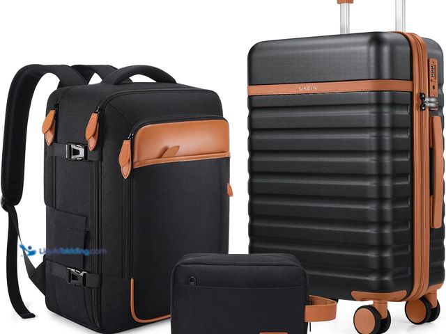 Lot 49-5406897 - Luggage Sets 3 Piece, Carry On Luggage 20 Inch With Spinner Wheels,PC Hardside Suitcase Set with TSA...