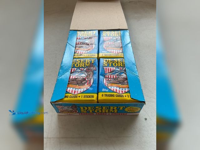 Lot 49-5341598 - 1991 TOPPS DESERT STORM WAX PACK BOX OF 36 PACKS ALL SEALED