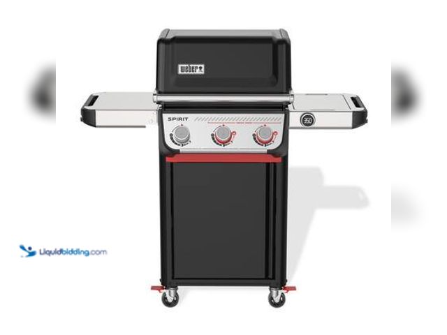 Lot 49-5539968 - Weber Spirit EP-325 3-Burner Propane Gas Grill in Black with Powerful Boost Burners. Model # 1500792...