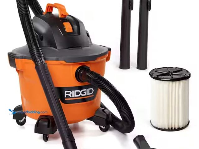 Lot 49-3614409 - RIDGID 9 Gal. 4.25 Peak HP NXT Shop Vacuum Wet Dry Vac with General Debris Filter, Locking Hose and ...