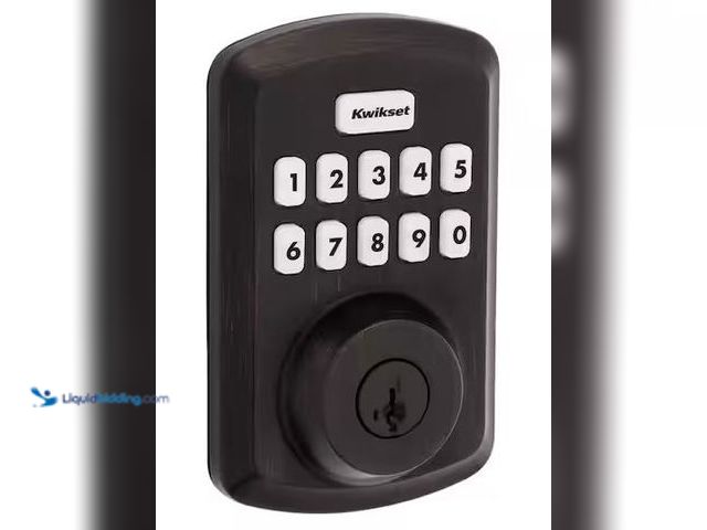 Lot 49-3530417 - Kwikset
Powerbolt 250 10-Button Keypad Venetian Bronze Transitional Electronic Deadbolt Door Lock I...