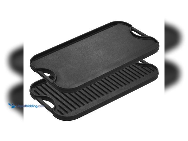 Lot 49-5487105 - Lodge
Pro-Grid 20 in. Black Cast Iron Reversible Stovetop Griddle with Handles Unused